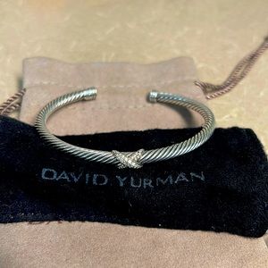 David Yurman Sterling Silver 5mm Xcable bracelet